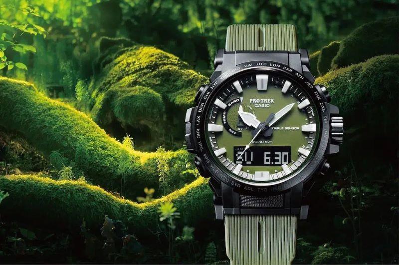 casio-pro-trek-prw-61y-3-biomasse-kunststoff-uhr CASIO PRO TREK PRW-61Y-3ER - immagine 2