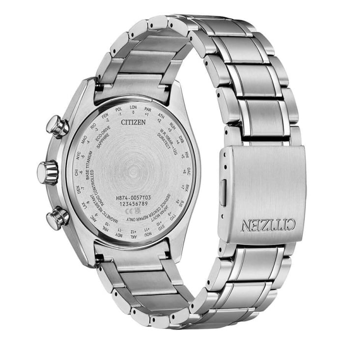 CITIZEN MOONPHASE SUPER TITANIO RADIOCONTROLLATO BY1010-81X - immagine 2