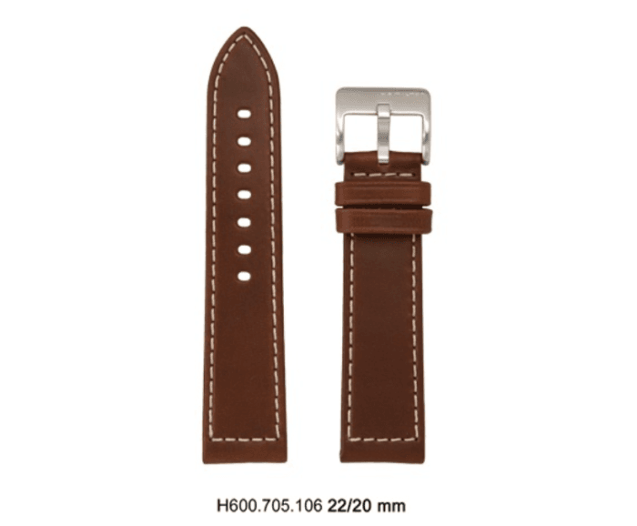 Cinturino Khaki Field Auto da 42 Pelle Marron H690705106 - immagine 1